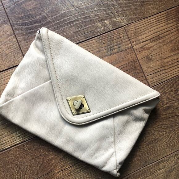 Kate Landry clutch shoulder bag light taupe - Picture 2 of 11